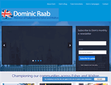 Tablet Screenshot of dominicraab.com